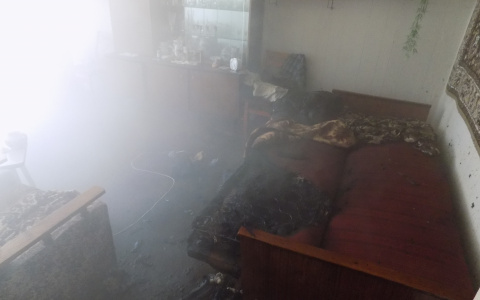 На пожаре в Собинке спасли мужчину из горящей квартиры