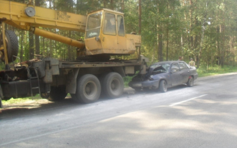 Утром в Судогодском районе столкнулись "Камаз" и "Деу"
