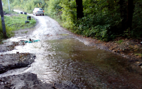 Из-за "технического потопа" владимирские пенсионеры вязнут в болоте