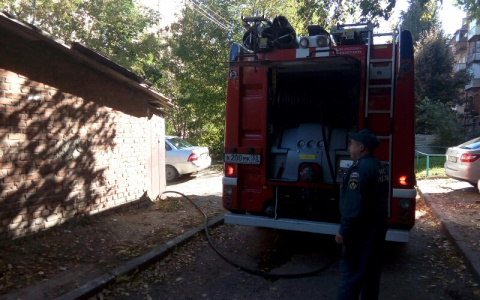 Днем на улице Усти-на-Лабе случился пожар