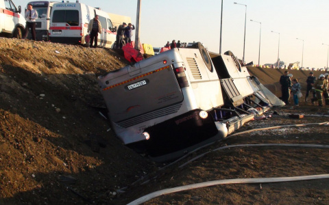 Туристический автобус с владимирцами на борту потерпел крушение в Крыму
