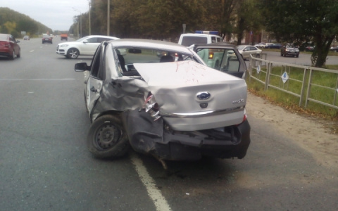 ДТП на Растопчина: одна из машин превратилась в груду металла