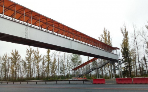 На М-7 в Вязниковском районе восстановили надземный пешеходный переход