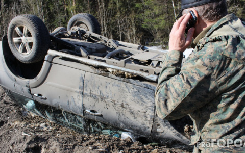 Накануне на дорогах Владимирской области 4 авто опрокинулись в кювет
