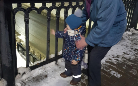 Двухлетний малыш чуть не упал с моста в центре Владимира