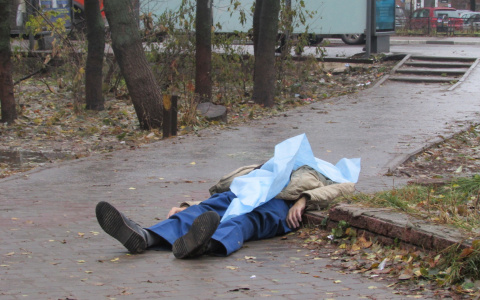 Жители Владимира стали свидетелями смерти мужчины на улице в Добром