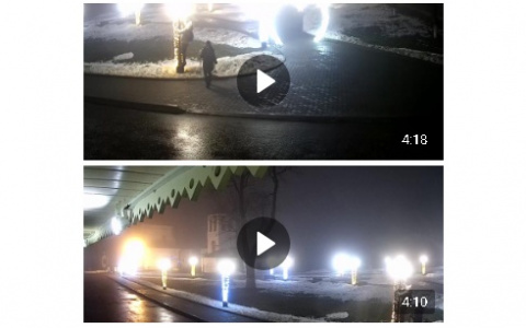 Во Владимире на Спасском холме хулиганы украли уличную гирлянду