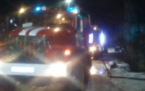 Рано утром в центре Владимира начался пожар