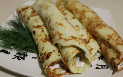 В блинчиках с творогом оказался совсем не творог