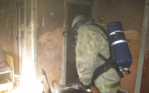 Во время пожара в Коврове был обнаружен труп