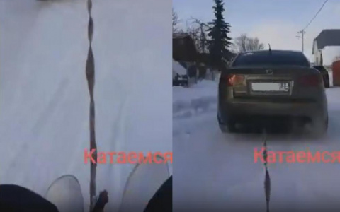 Жительница Коврова сняла на видео смертельно опасную забаву