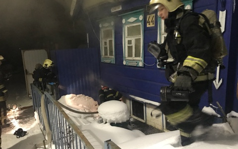 Ночью во Владимире горел частный дом