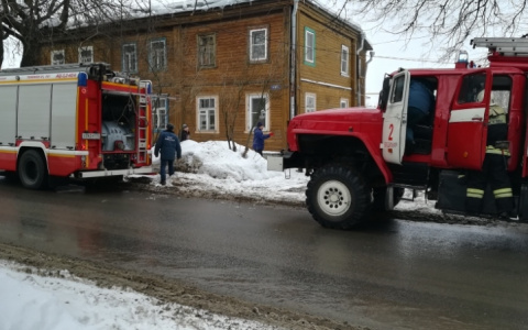 Во Владимире в жилом доме случился пожар