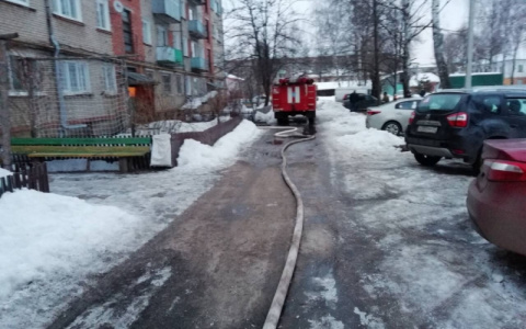 В Петушинском районе пожарные вытащили из горящего дома 5 человек