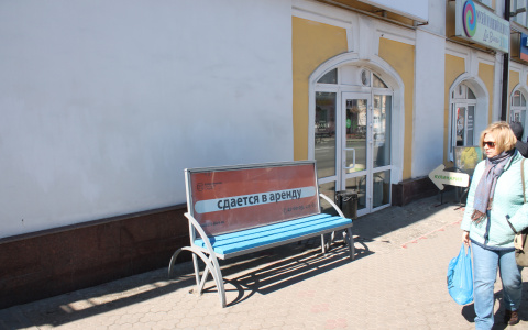 Жители Владимира недовольны свежепокрашенными городскими скамейками