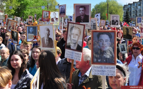 В колоннах «Бессмертного полка» прошли более 22 500 владимирцев