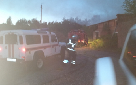 Ночью в Заклязьменском произошел пожар