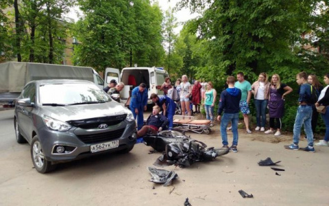 В Карабаново 15-летний мотоциклист попал в ДТП