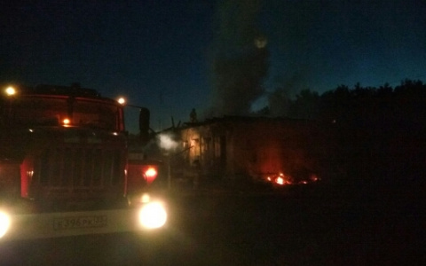 Вчера вечером в Муроме произошел крупный пожар