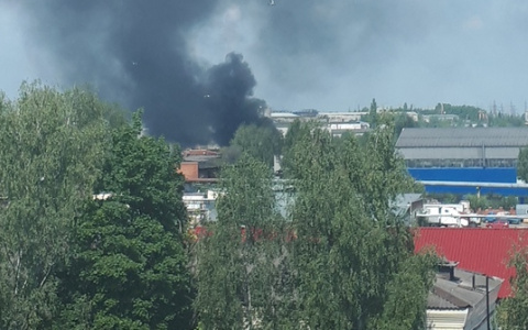 На Рокадке во Владимире произошел крупный пожар