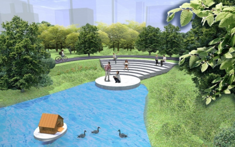 Облагороженный пруд на Комиссарова презентуют ко Дню города