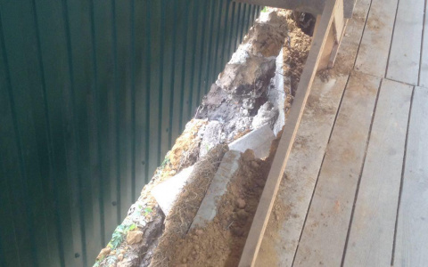 Во Владимире обваливается строительный пешеходный переход