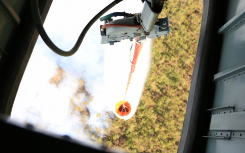 К тушению лесного пожара в Петушинском районе привлекли авиацию