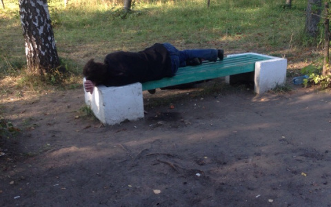 Владимирцы жалуются на пьяниц, спящих на скамейках