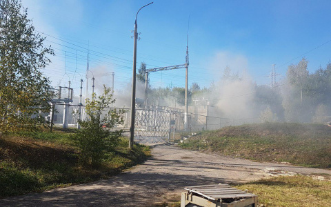 Во Владимире дымится электроподстанция (видео)