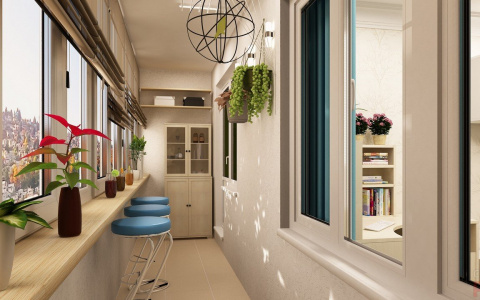 Библиотека или комната-антистресс: во что еще можно превратить балкон?