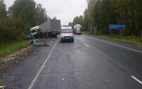 Авария в Киржачском районе: две фуры столкнулись лоб в лоб