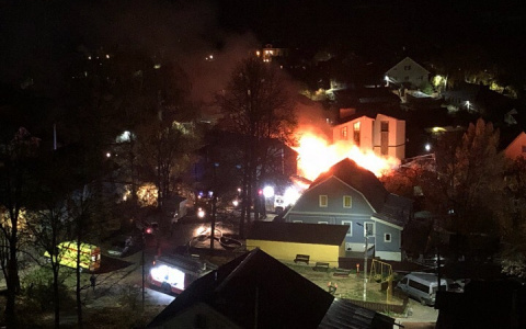 Во Владимире в частном секторе сгорел жилой дом