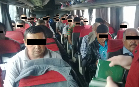 Под Муромом остановили автобус, полный мигрантов