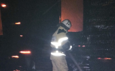 Ночью под Гусь-Хрустальным сгорел дотла жилой дом