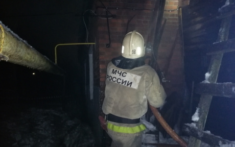 На пожаре в жилом доме под Вязниками пострадал человек