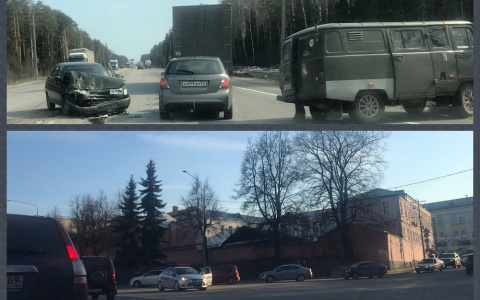 ДТП во Владимире: столкнулись два легковых автомобиля