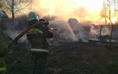 50 человек тушили дачи в Муромском районе, 8 домов сгорели