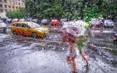 Пока многие получали SMS-оповещение про грозу, успели убрать шорты…