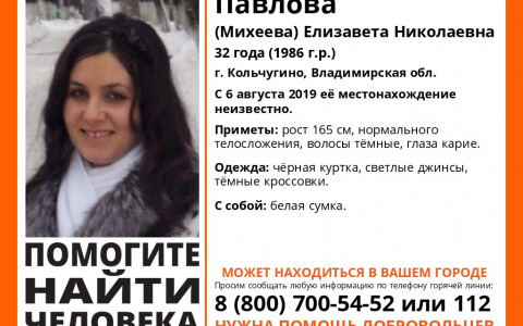 Владимир, внимание: объявлены поиски женщины с белой сумкой!