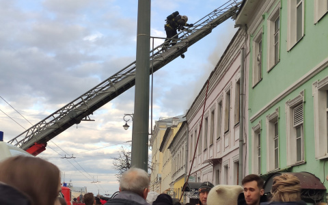 МЧС прокомментировало пожар в центре Владимира
