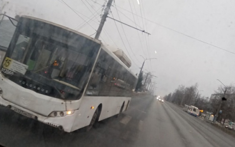 Во Владимире опять загорелся пассажирский автобус