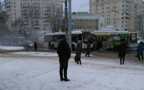 Во Владимире загорелся еще один пассажирский автобус