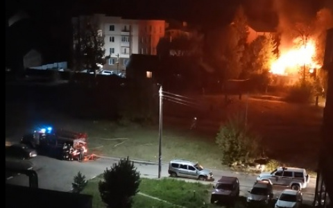 Жуткий пожар во Владимире на улице Ново-Ямская