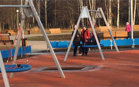 Во Владимире в новом парке «Добросельский» уже сломались батуты