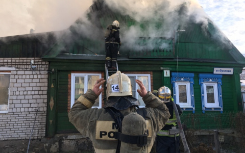 Во Владимирской области сгорели несколько домов