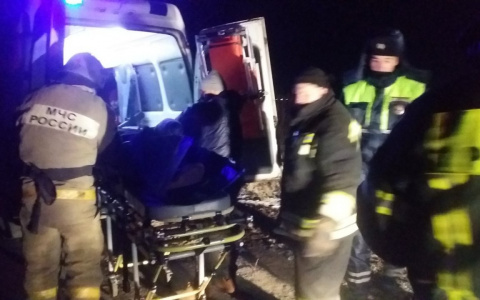 Машина съехала в кювет возле Лакинска