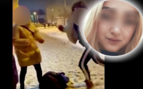 Девочка-«бизон» избивает других девушек