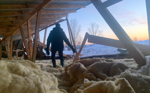 В Собинке обрушилась крыша торгового центра