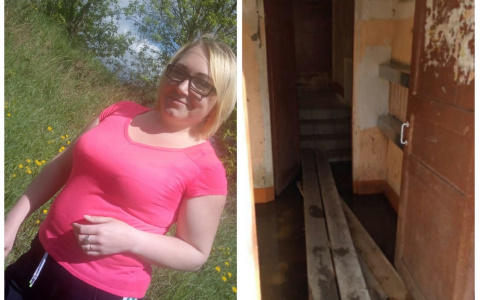 "В подъезде теперь ходим по доскам. УК не стыдно?"