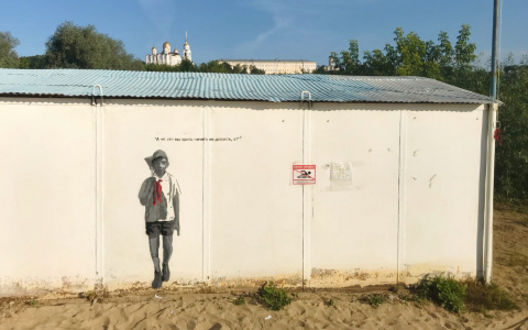 Новое граффити художника Мишкина украсило городской пляж во Владимире